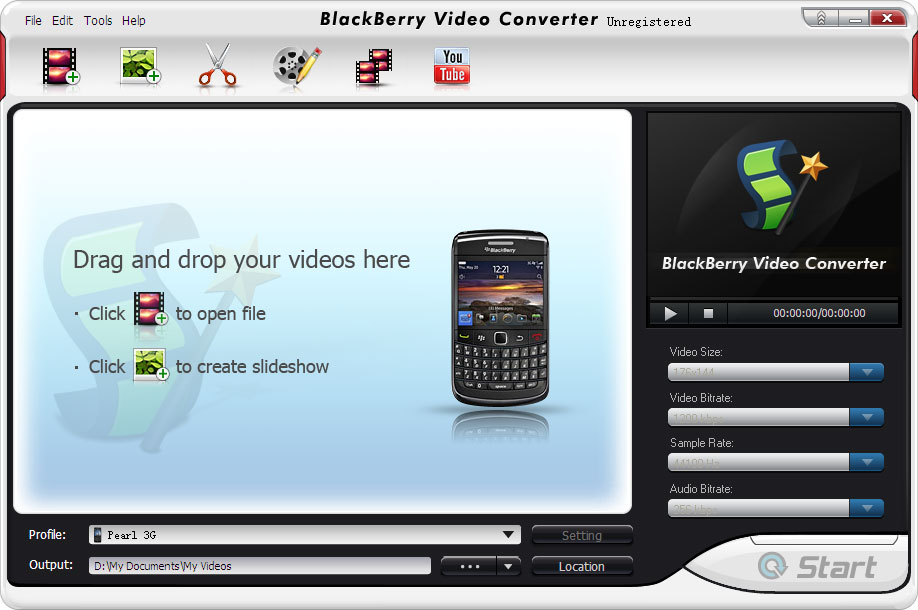 convert video to blackberry