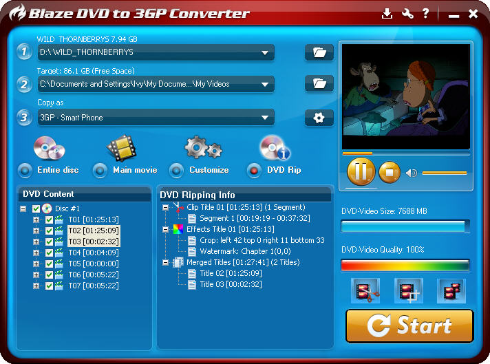 free convert dvd to 3gp