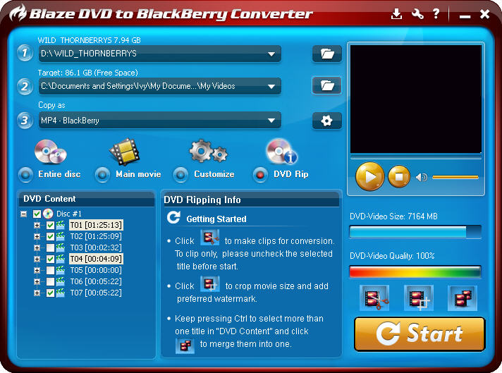 free download BlackBerry dvd converter