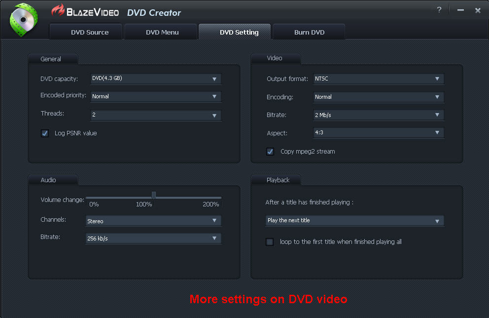 advanced settings in dvd region free