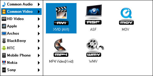 output portable devices supported by BlazeVideo Video Editor